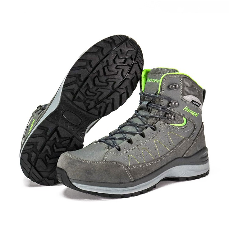 Breathable Pebble Grain Leather Trekking Shoes