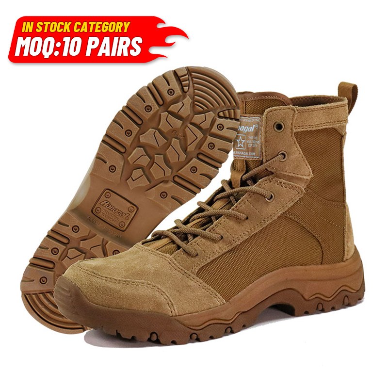 Cordura Fabric Rubber Desert Tactical Boots