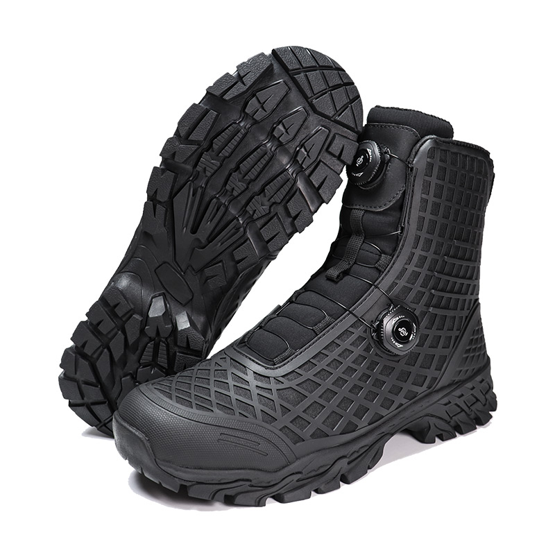 Double Fastener System Combat Boots